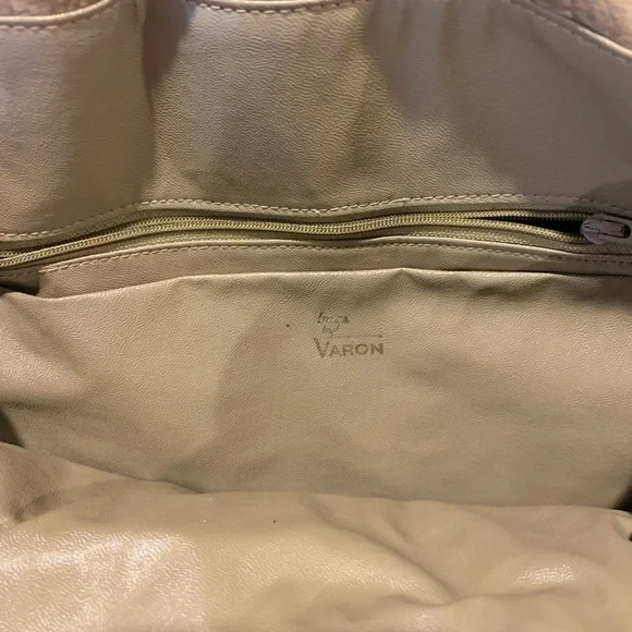 Vintage Varon Snake Print & Leather Crossbody Bag - Picture 4 of 4